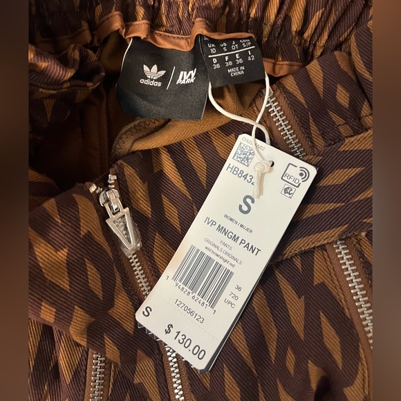 Adidas IVY PARK Brown Patterned Cargo Pants - Picture 8 of 12